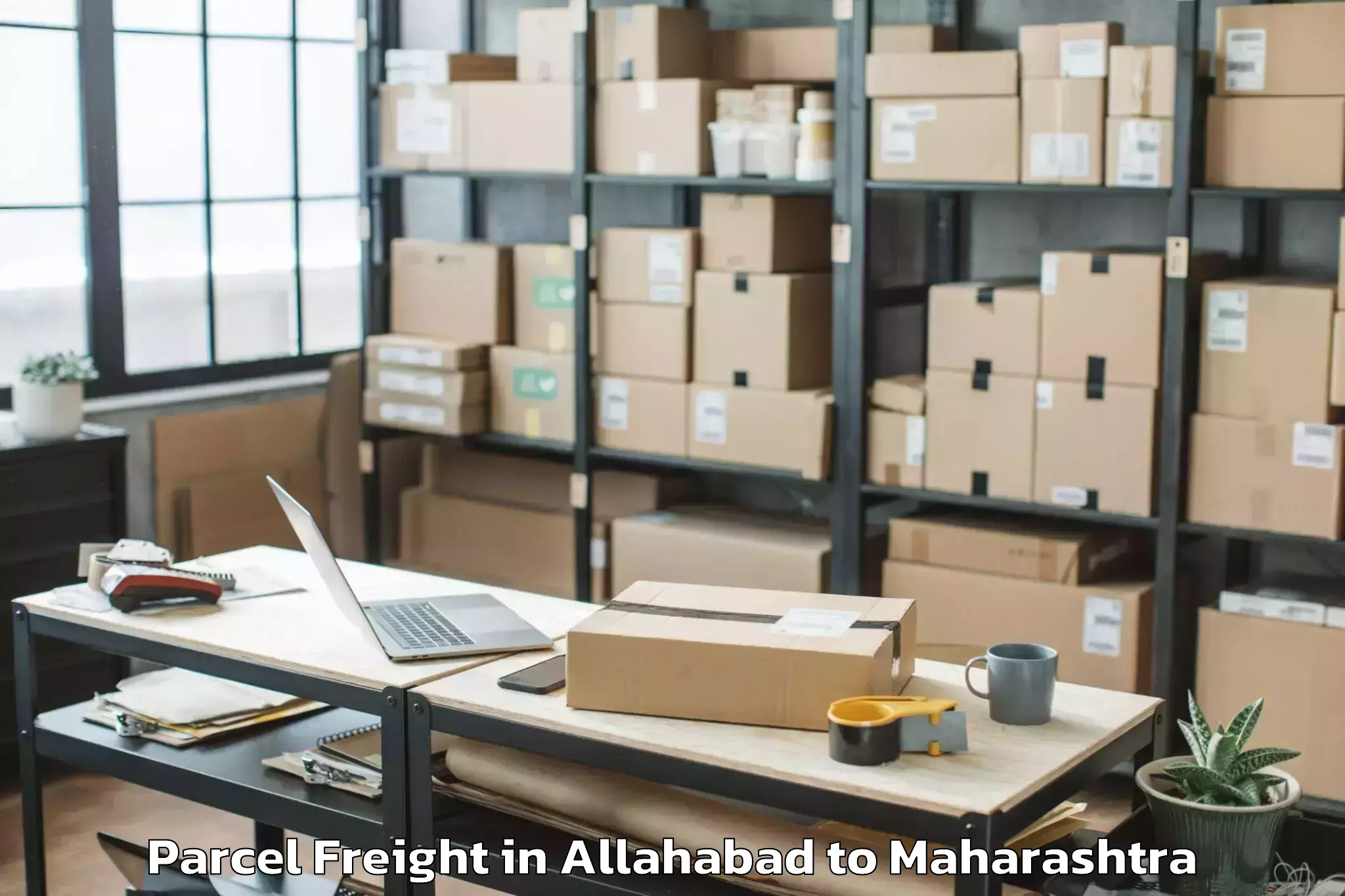 Easy Allahabad to Bhamragad Parcel Freight Booking